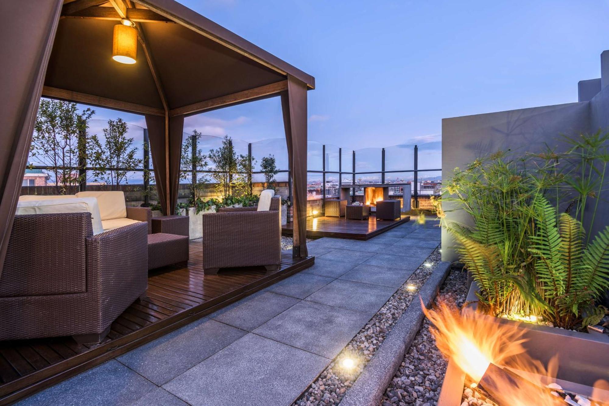 Nh Collection Bogota Andino Royal Hotel Eksteriør billede Rooftop bar
